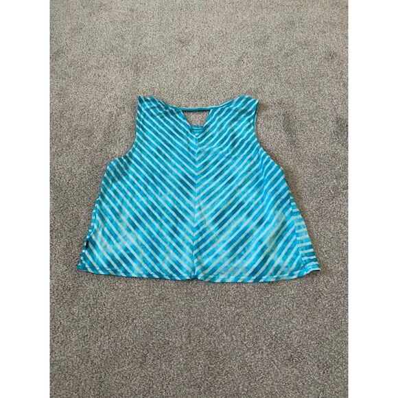 Vans blue pool striped tank crop top size small - Picture 3 of 4